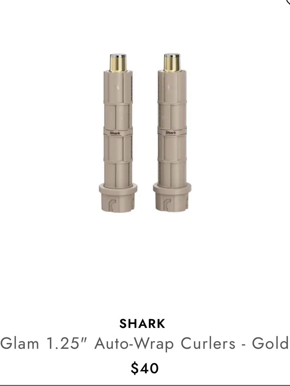 Shark Glam 1.25" Auto-Wrap Curlers in Gold